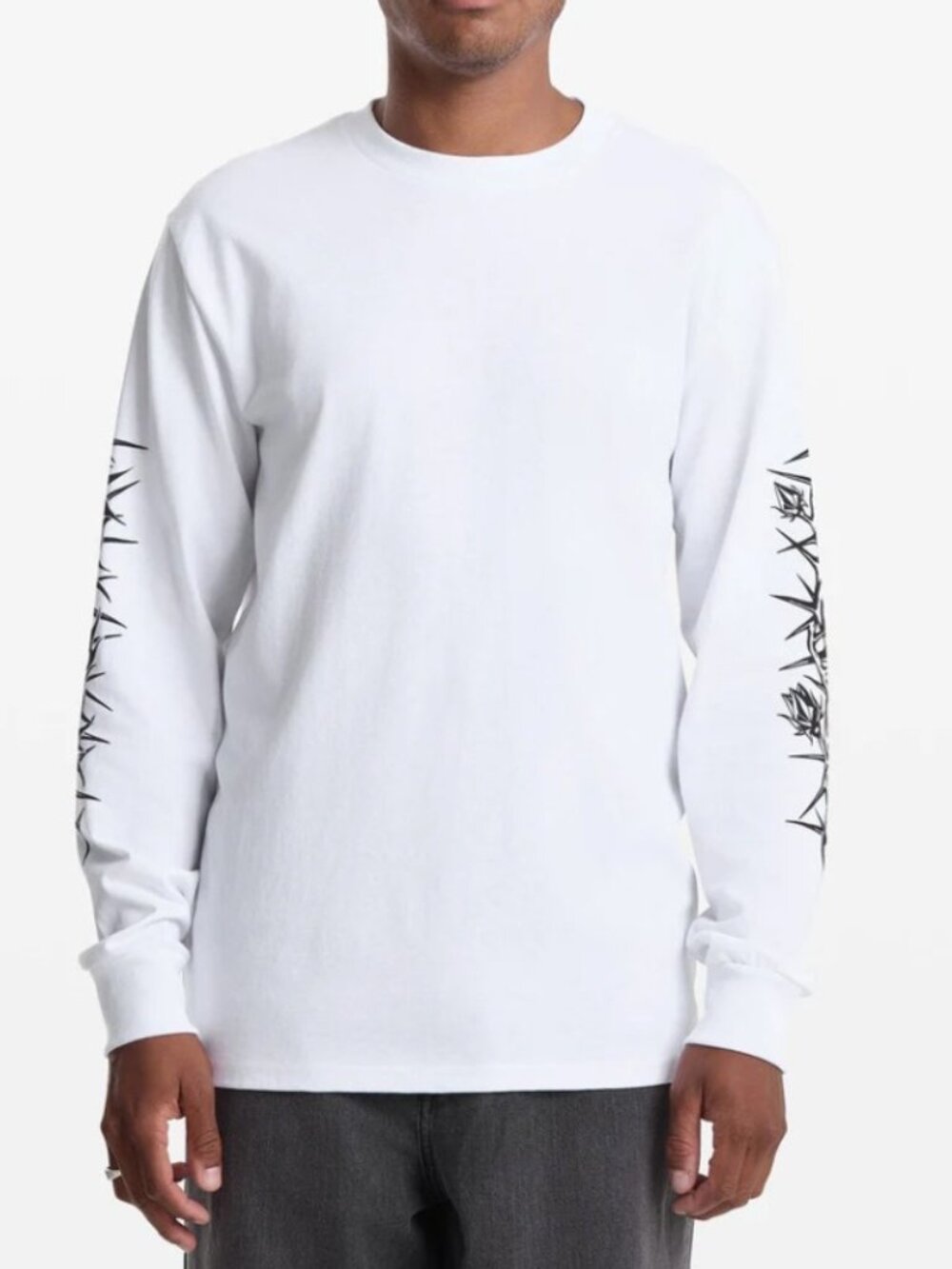 Volcom Men's Die By The Stone Long Sleeve Tee - White